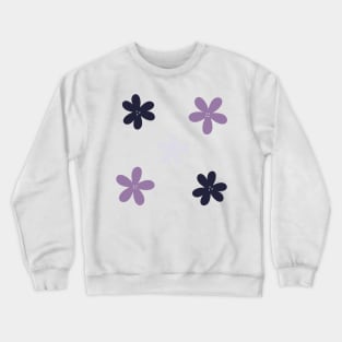 Abstract Flowers - celestial blues and purples Crewneck Sweatshirt